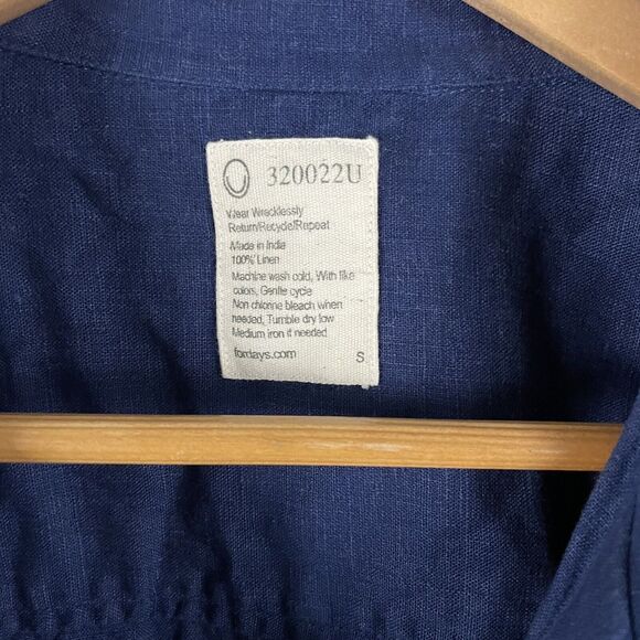 Navy Blue Women's Blouse - Picture 2 of 3